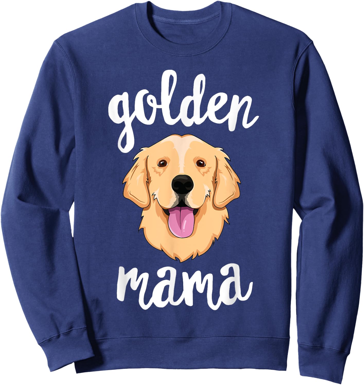 Golden Retriever Mama Mother Dog Pet Gift Sweatshirt - Sweatshirt | Navy