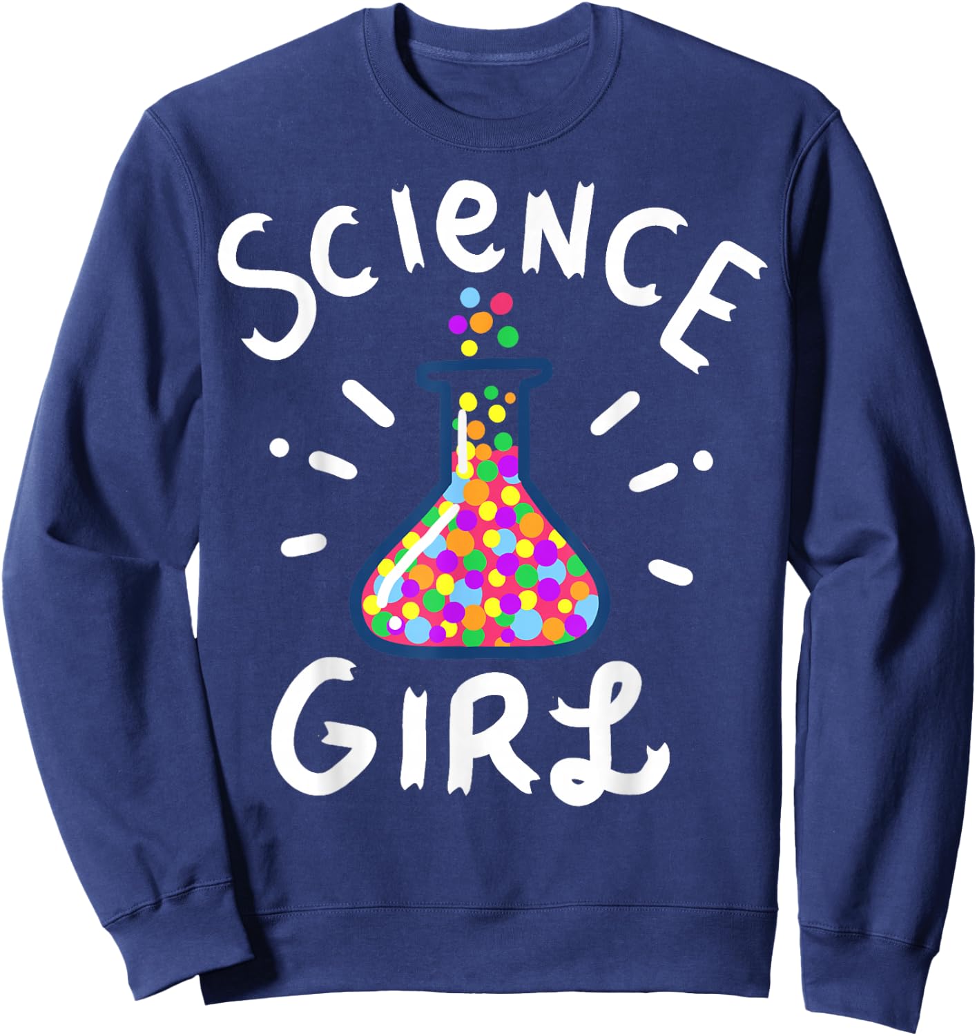Science Girl Chemistry Biology Student Teacher Small Sweatshirt - Sweatshirt | Navy