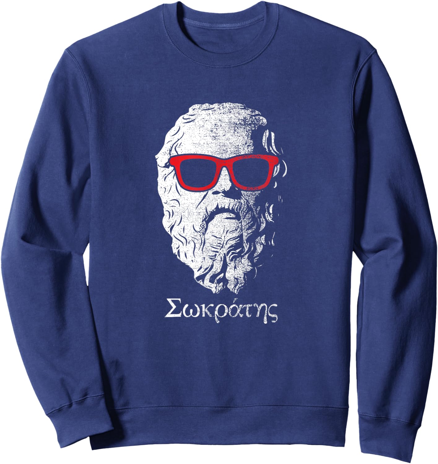 Cool Socrates Father Of Philosophy Sweatshirt - Sweatshirt | Navy