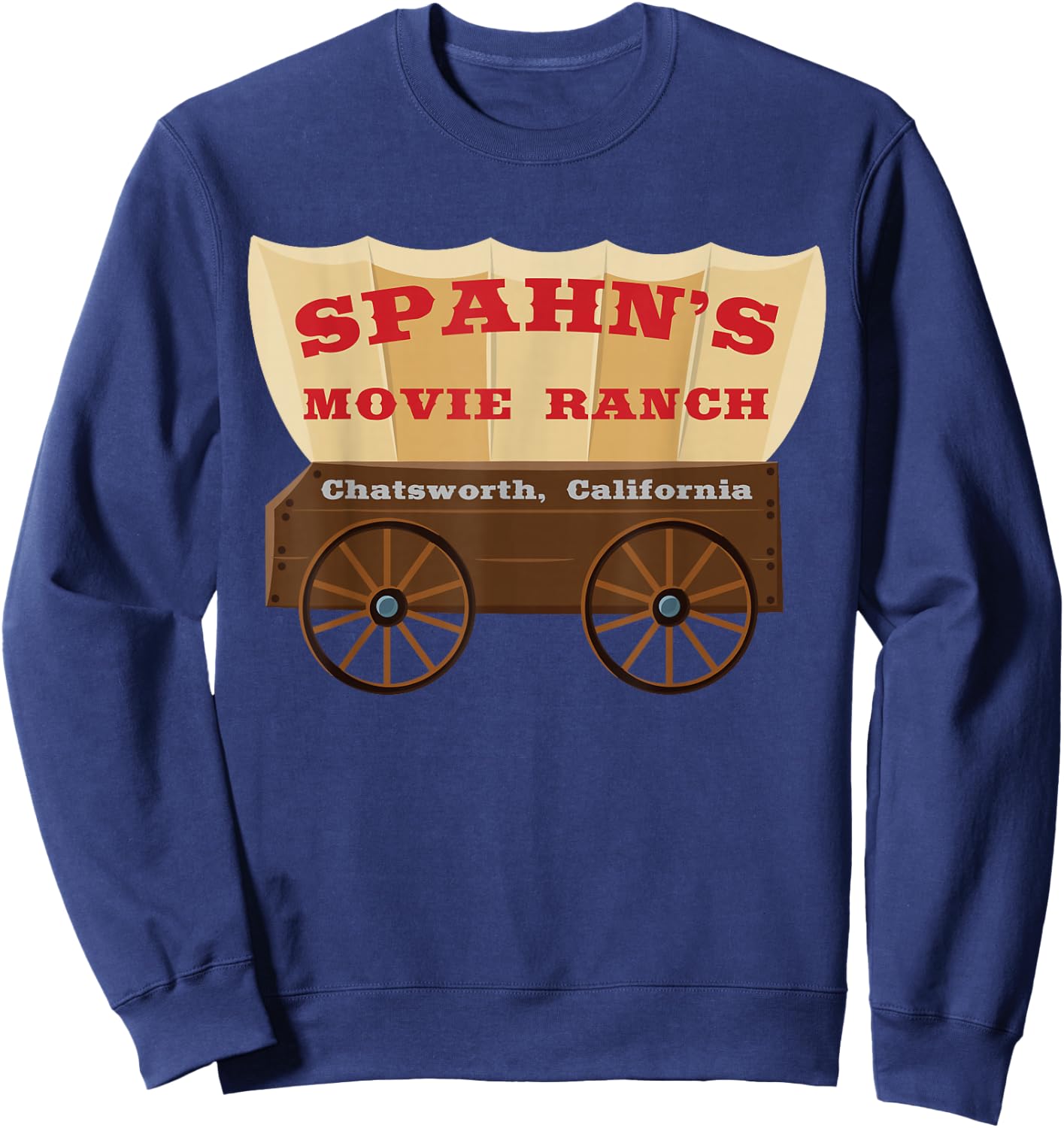 Spahn's Movie Ranch Chatsworth California Sweatshirt - Sweatshirt | Navy