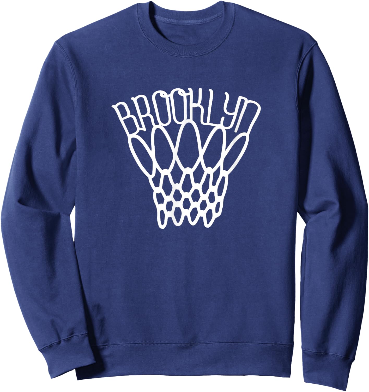 Brooklyn Basketball net Vintage Sweatshirt - Sweatshirt | Navy