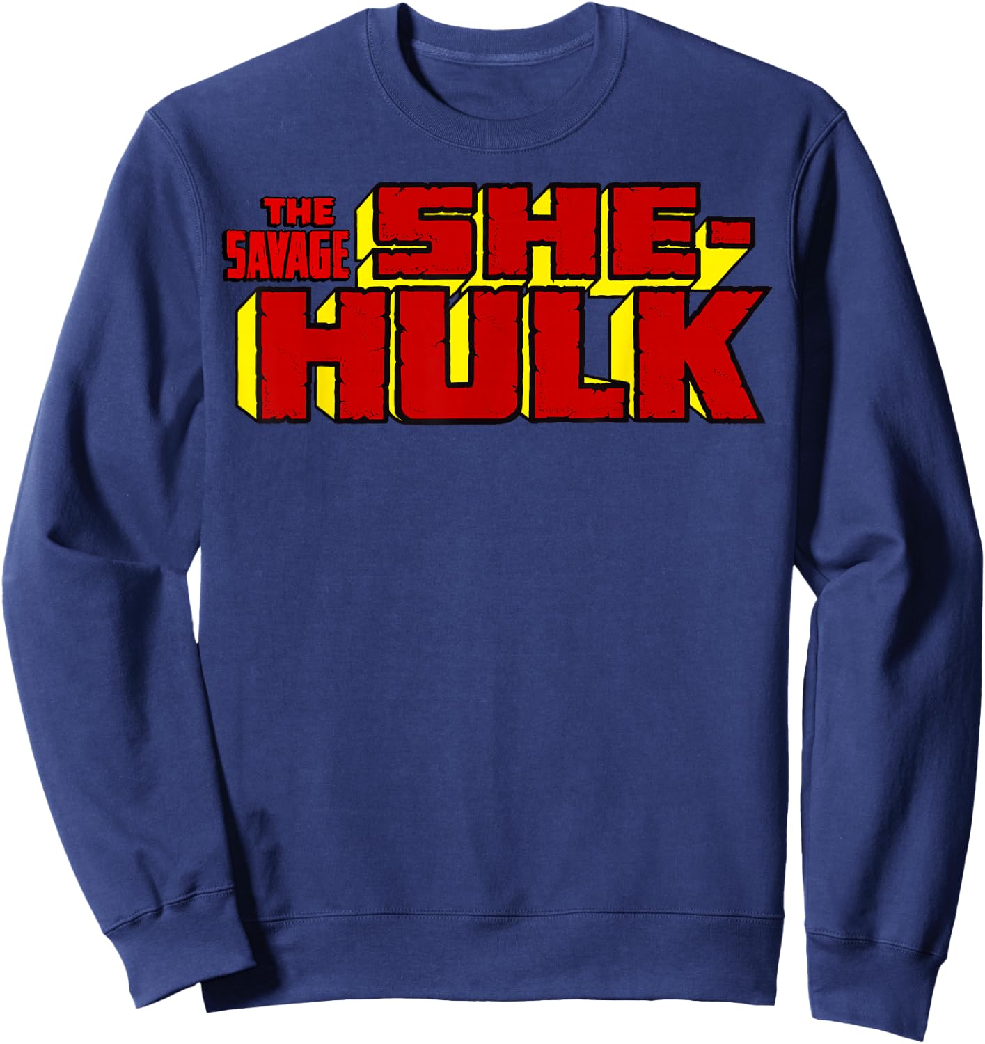 Marvel The Savage She-Hulk Ultimate Retro Logo Sweatshirt - Sweatshirt | Navy