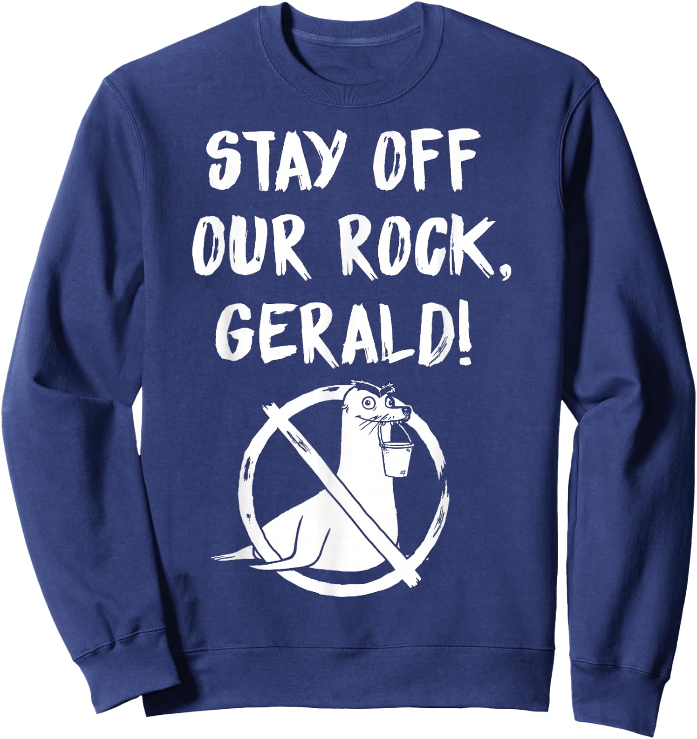 Disney Pixar Finding Dory Gerald Stay Off Our Rock Sweatshirt - Sweatshirt | Navy