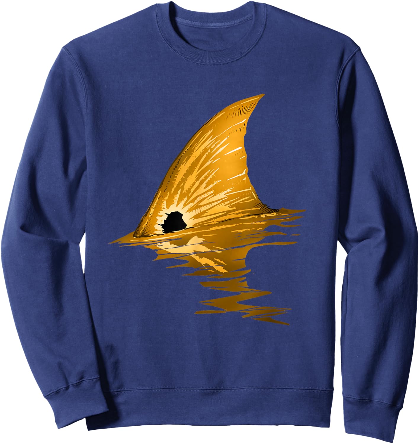 Tailing Redfish | Red Drum Fish Shirt Sweatshirt - Sweatshirt | Navy