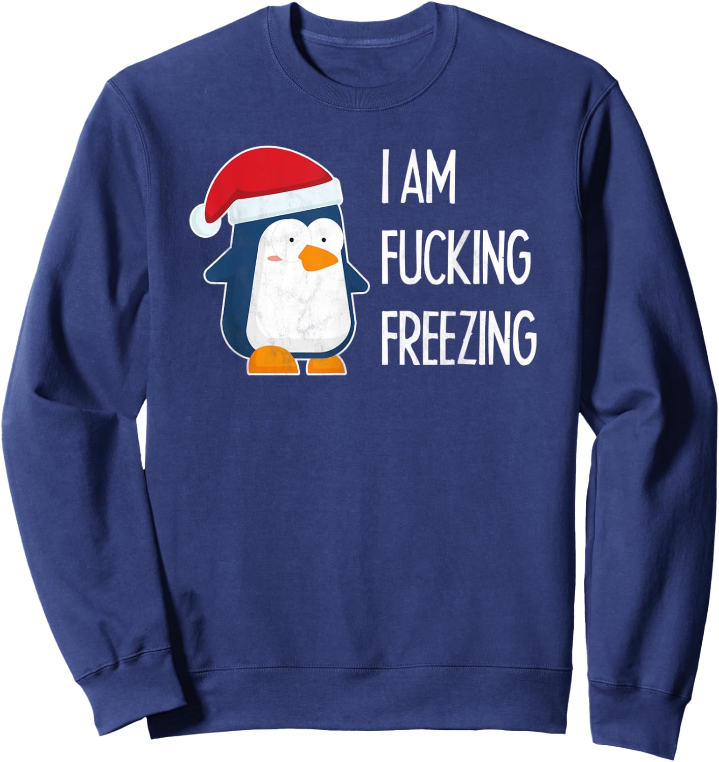 Funny Penguin Gift I Children Women Man Winter Sweatshirt - Sweatshirt | Navy