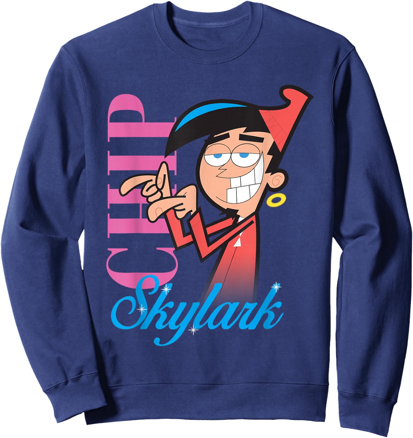 The Fairly Oddparents Chip Skylark Classic R&B Cover Sweatshirt - Sweatshirt | Navy