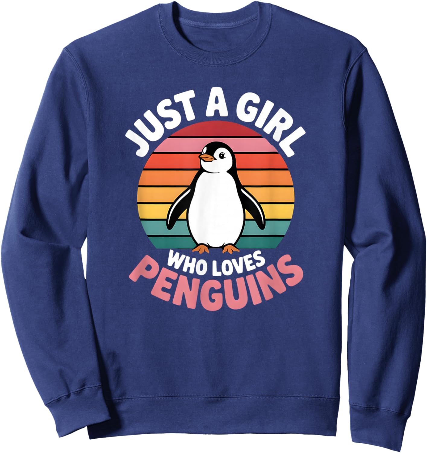 Girls Penguin Sweatshirt - Sweatshirt | Navy
