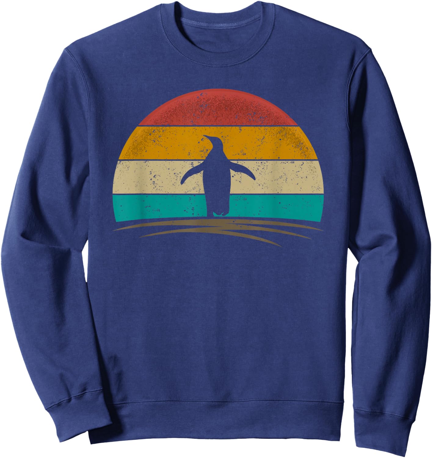 Penguin Shirt Vintage Penguin Bird Animal Penguin Lover Sweatshirt - Sweatshirt | Navy