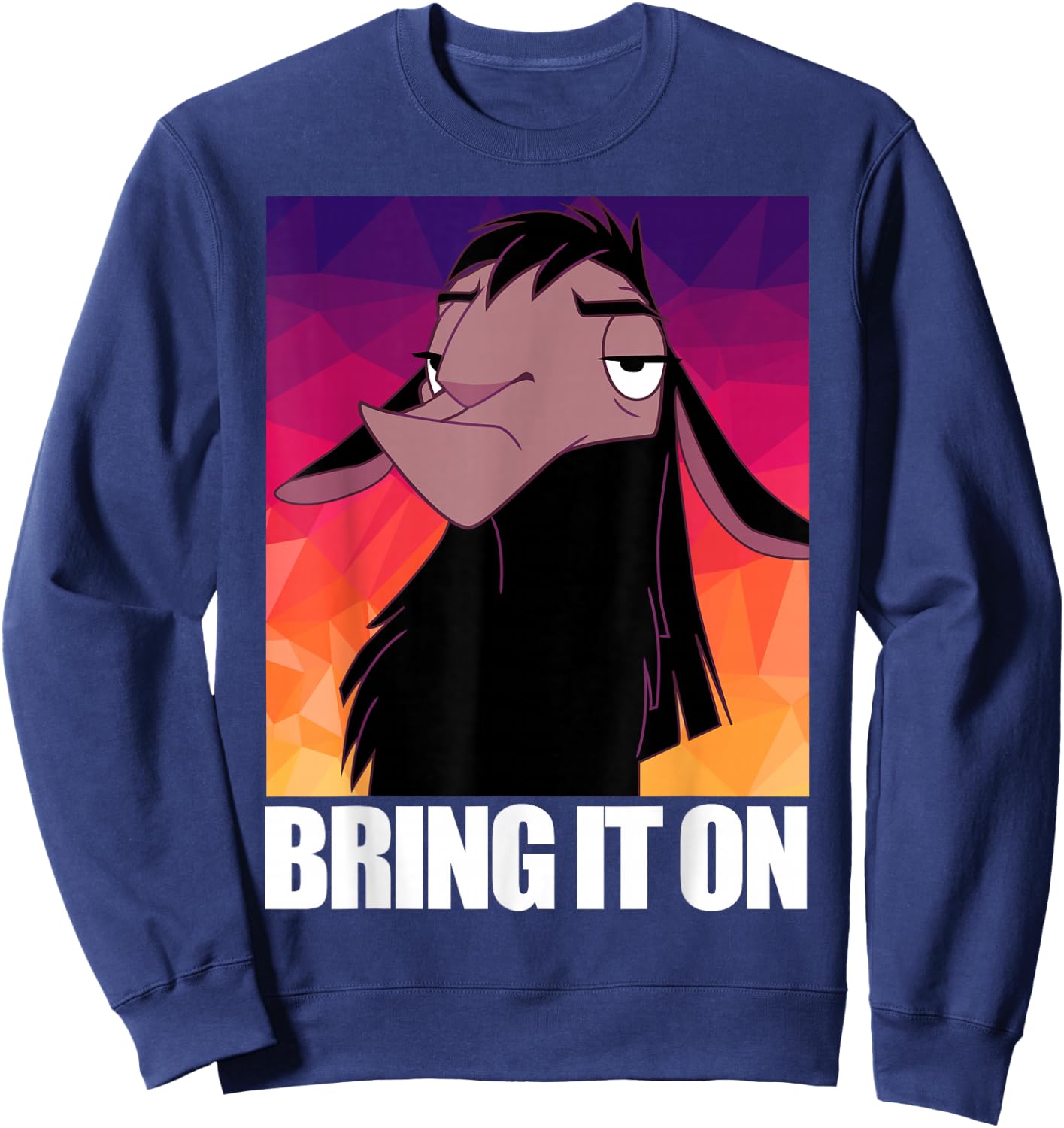 Disney Emperor's New Groove Kuzco Llama Bring It On Sweatshirt - Sweatshirt | Navy