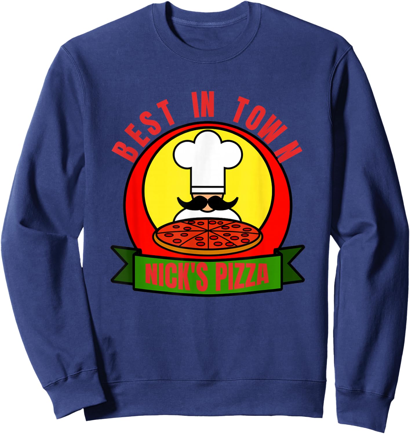 Nick's Pizza - Awesome Restaurant - employee Sweatshirt - Sweatshirt | Navy