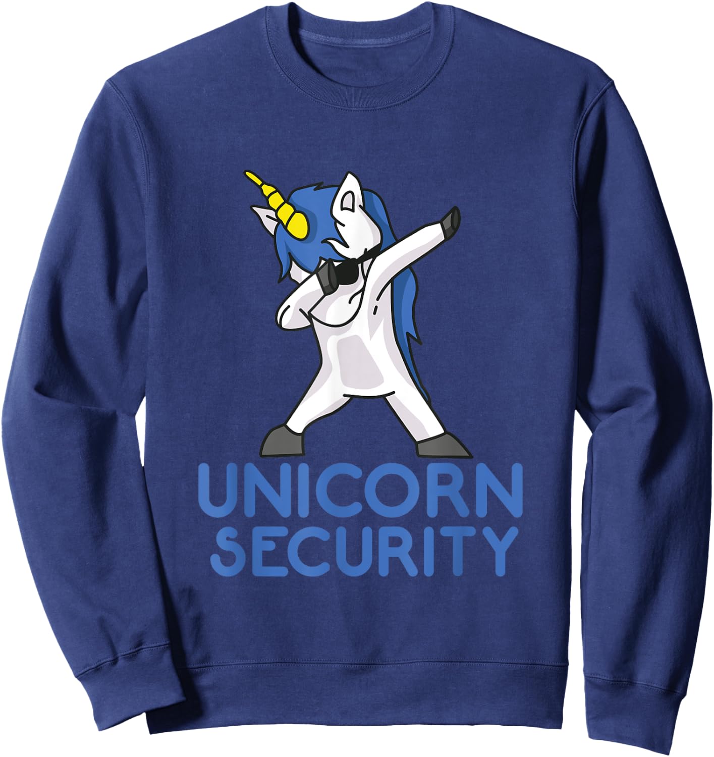 Unicorn Security Funny Gift Sweatshirt - Sweatshirt | Navy
