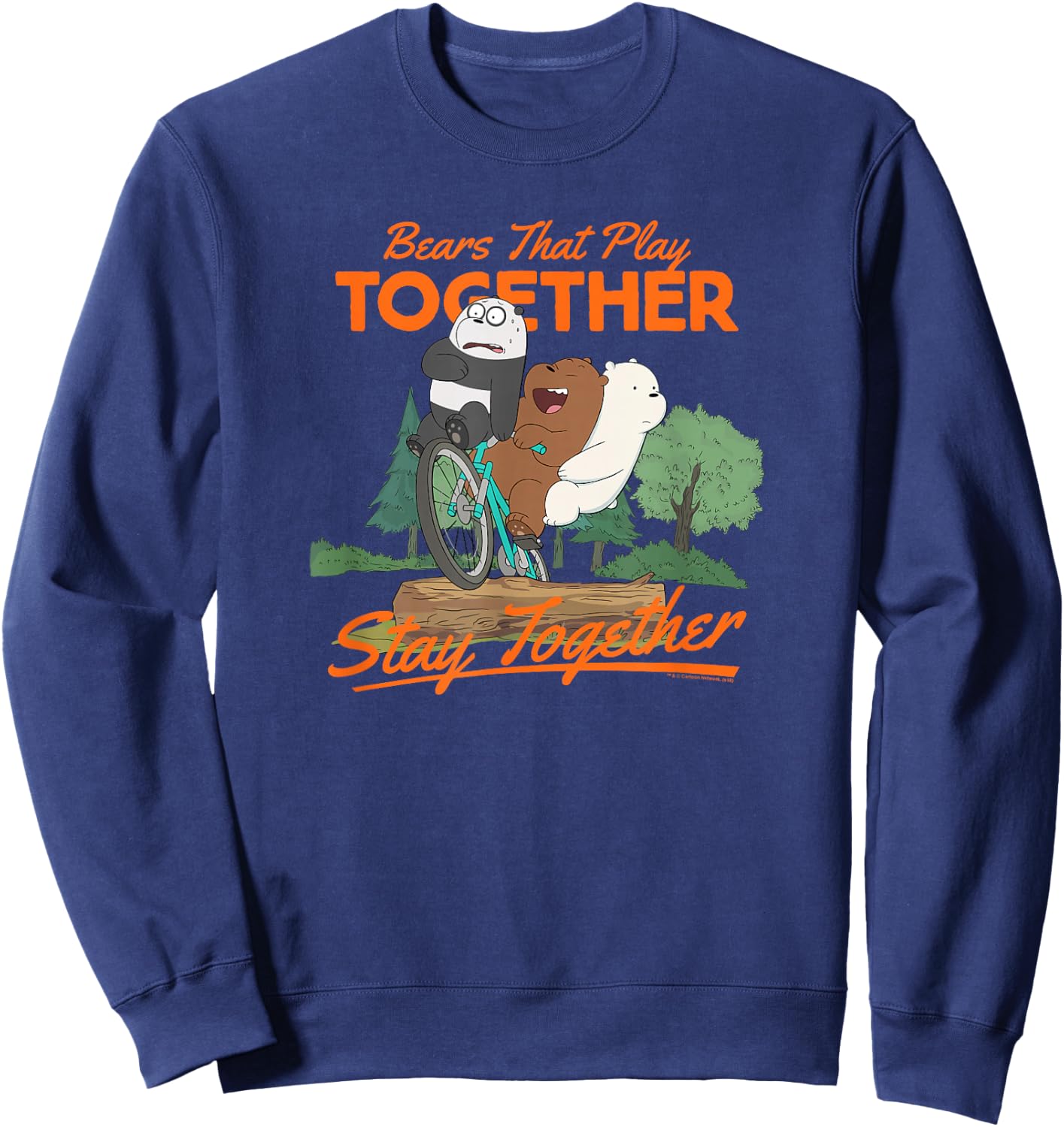 We Bare Bears Stay Together Sweatshirt - Sweatshirt | Navy