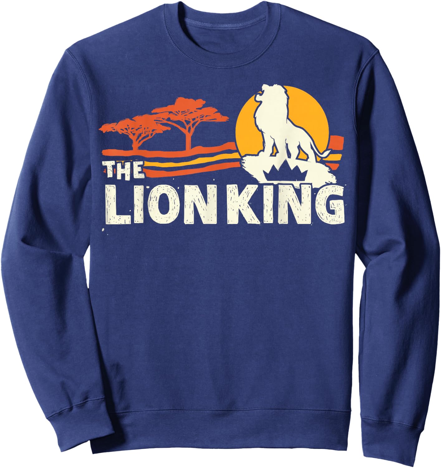 Disney The Lion King Live Action Savannah Sunset Portrait Sweatshirt - Sweatshirt | Navy