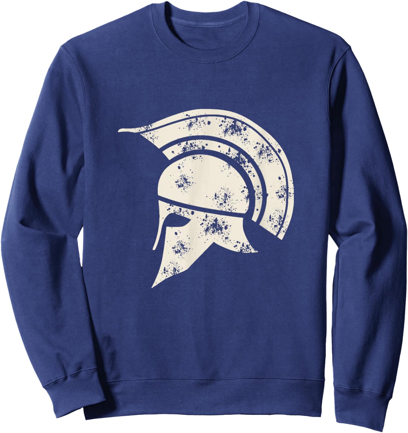 Ancient Spartan Greek Helmet Sweatshirt - Sweatshirt | Navy