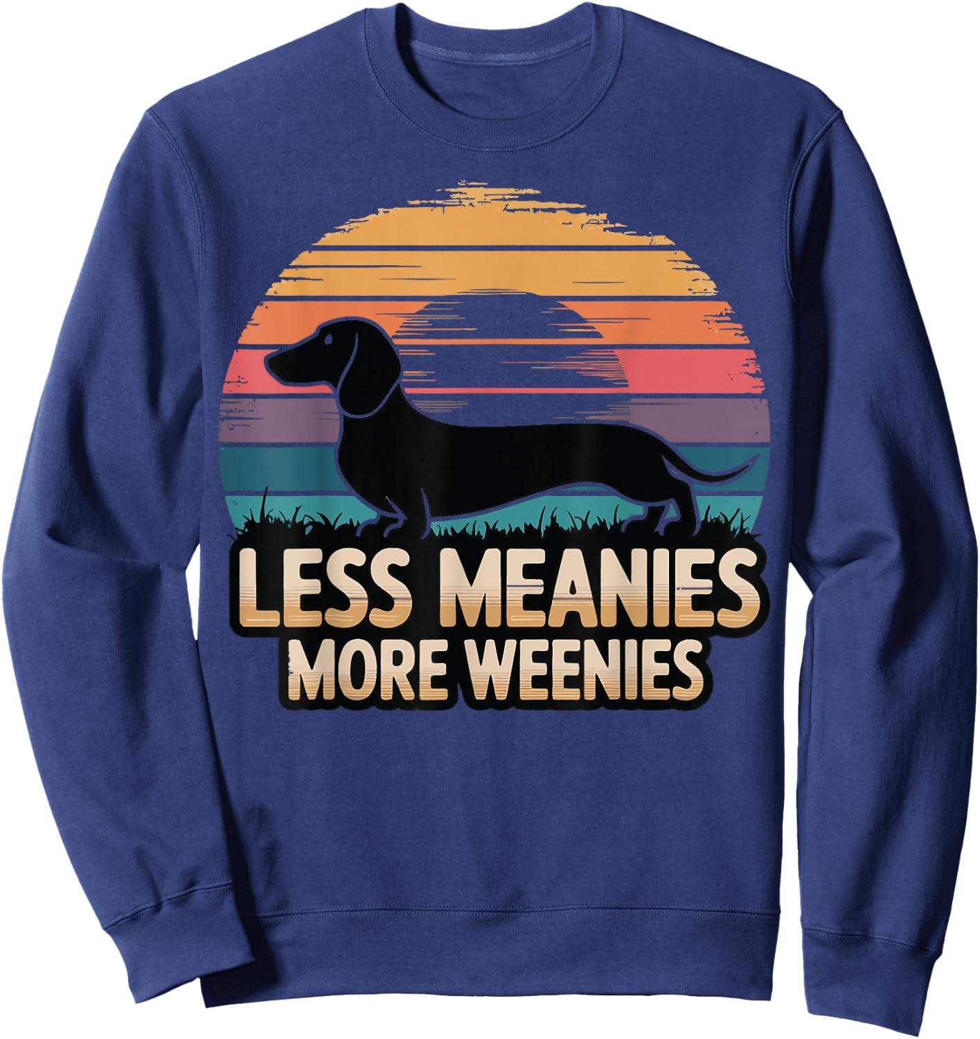 Less Meanies More Weenies Sweatshirt - Sweatshirt | Navy