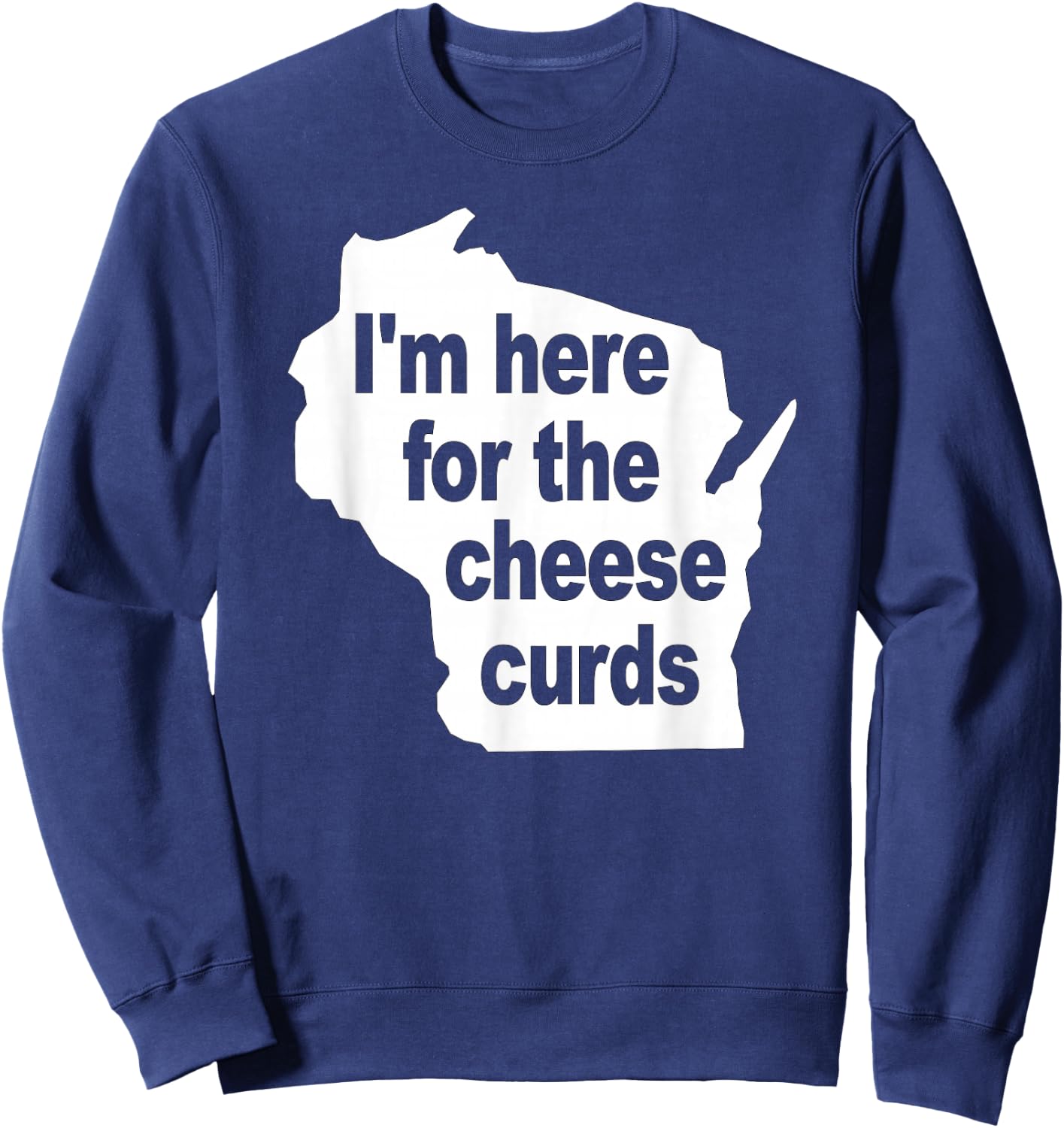 Wisconsin Cheese Curds Sweatshirt - Sweatshirt | Navy