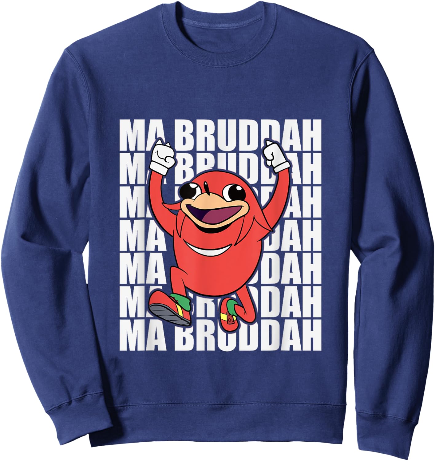 Ugandan Shirt Meme Warrior Tribe VR Ma Bruddah Funny Sweatshirt - Sweatshirt | Navy