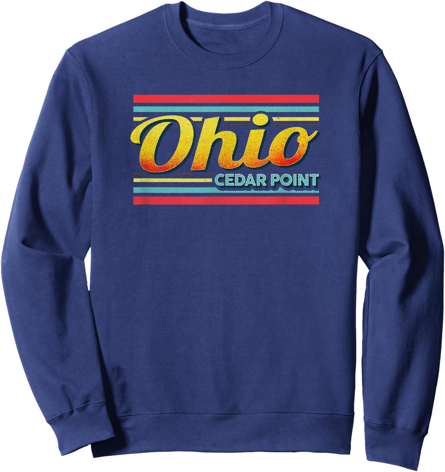 Vintage Cedar Point Ohio Souvenir Gift 70s 80s Style Sweatshirt - Sweatshirt | Navy