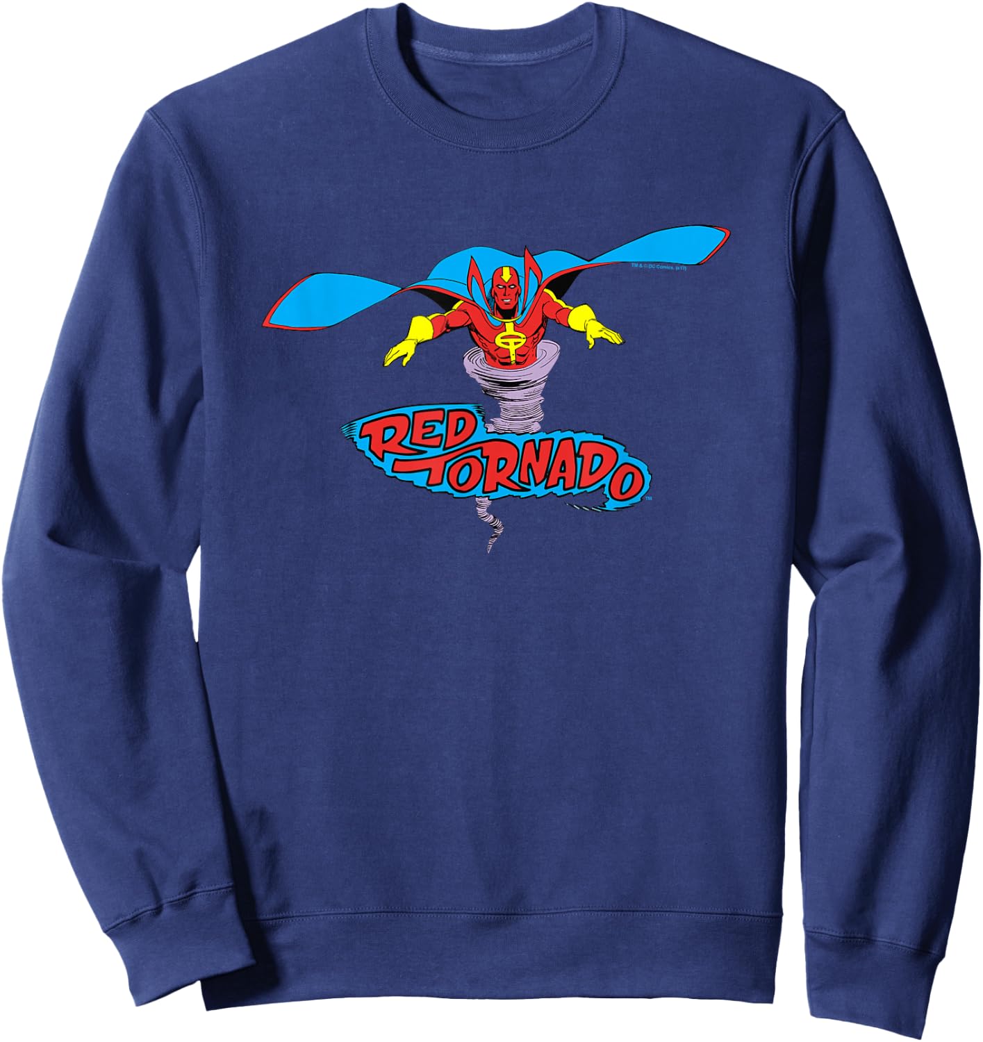 Justice League Red Tornado Sweatshirt - Sweatshirt | Navy