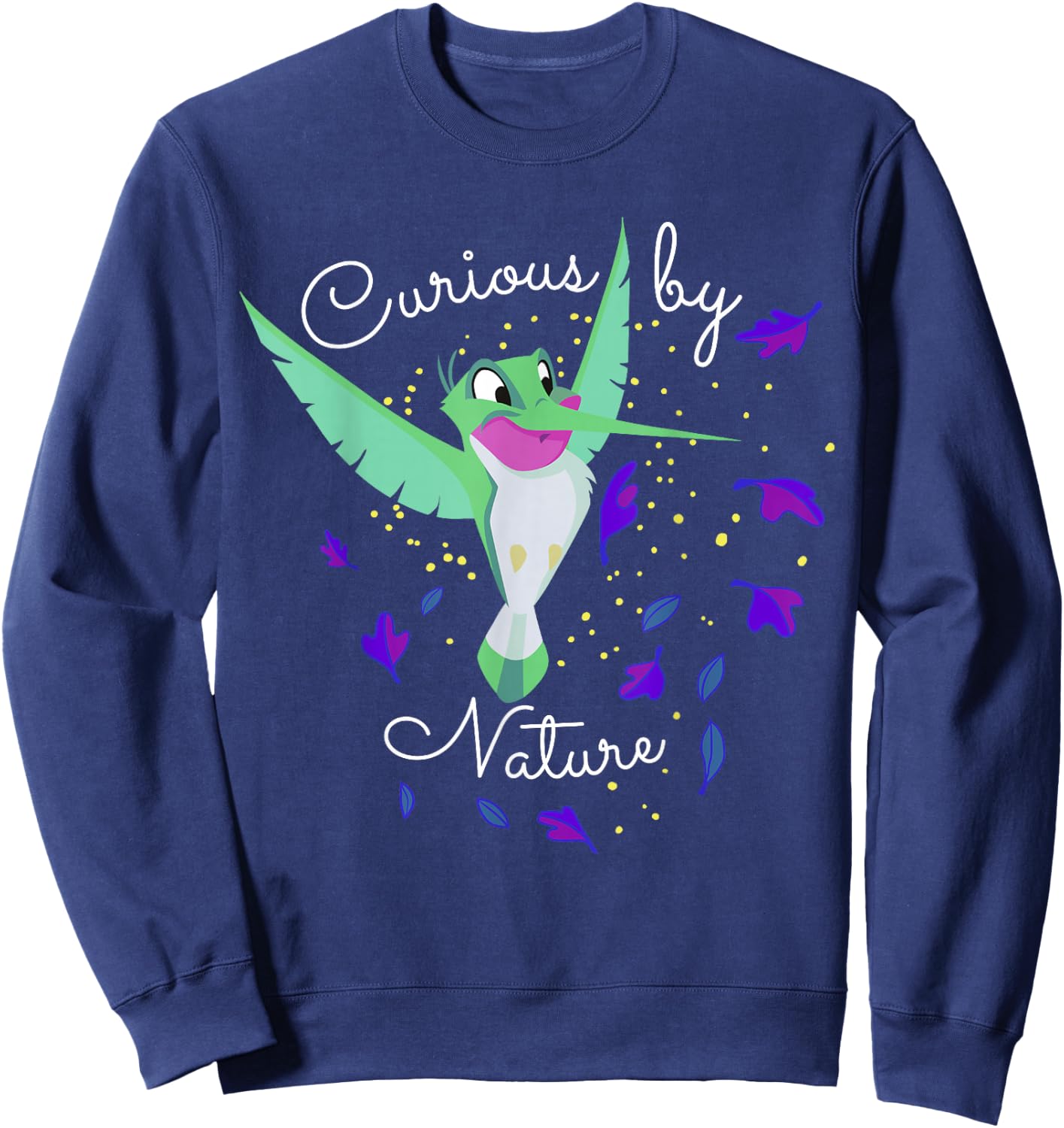 Disney Pocahontas Flit Curious By Nature Portrait Sweatshirt - Sweatshirt | Navy
