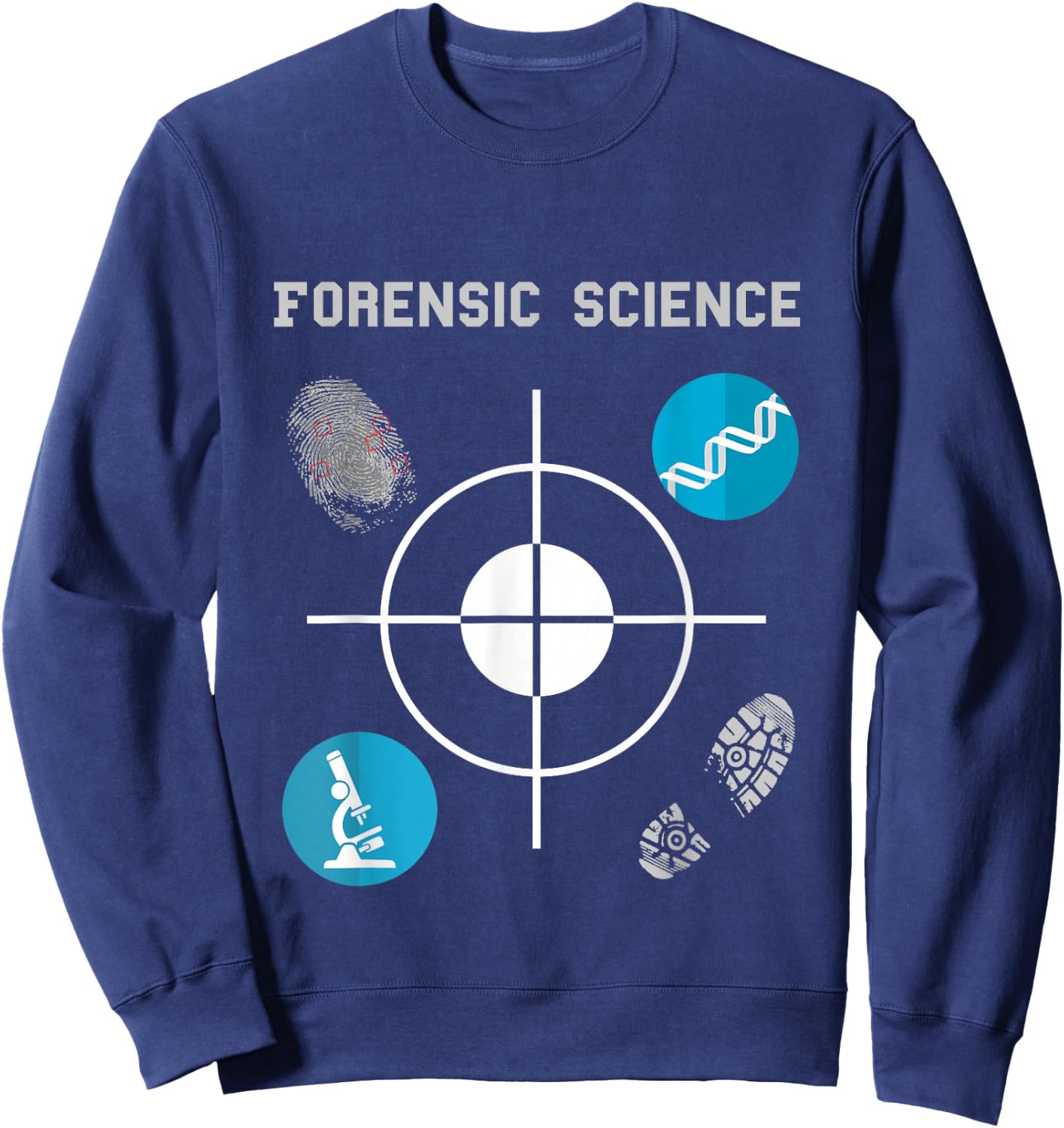 Forensic Science Crime Scene Evidence Sweatshirt - Sweatshirt | Navy