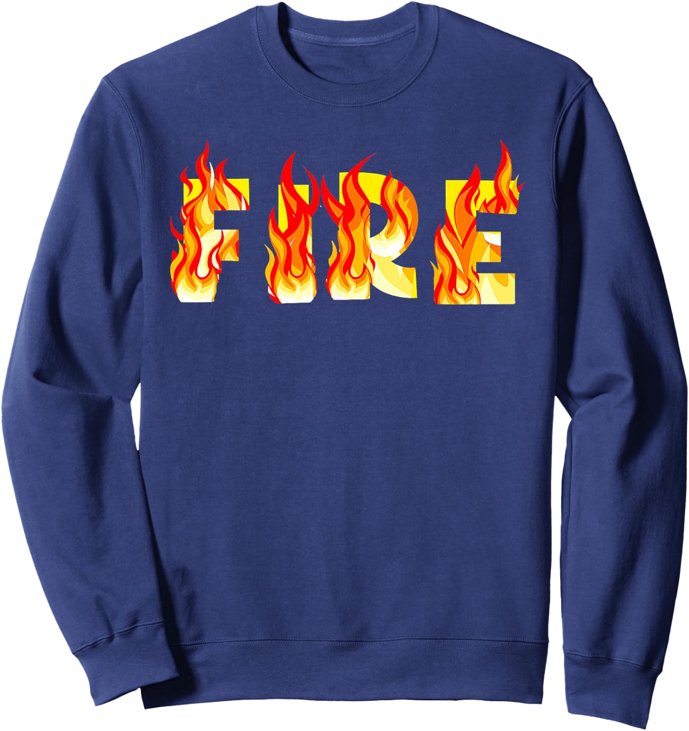 Funny Fire And Ice Fire Couple DIY Costume Halloween Party Sweatshirt - Sweatshirt | Navy