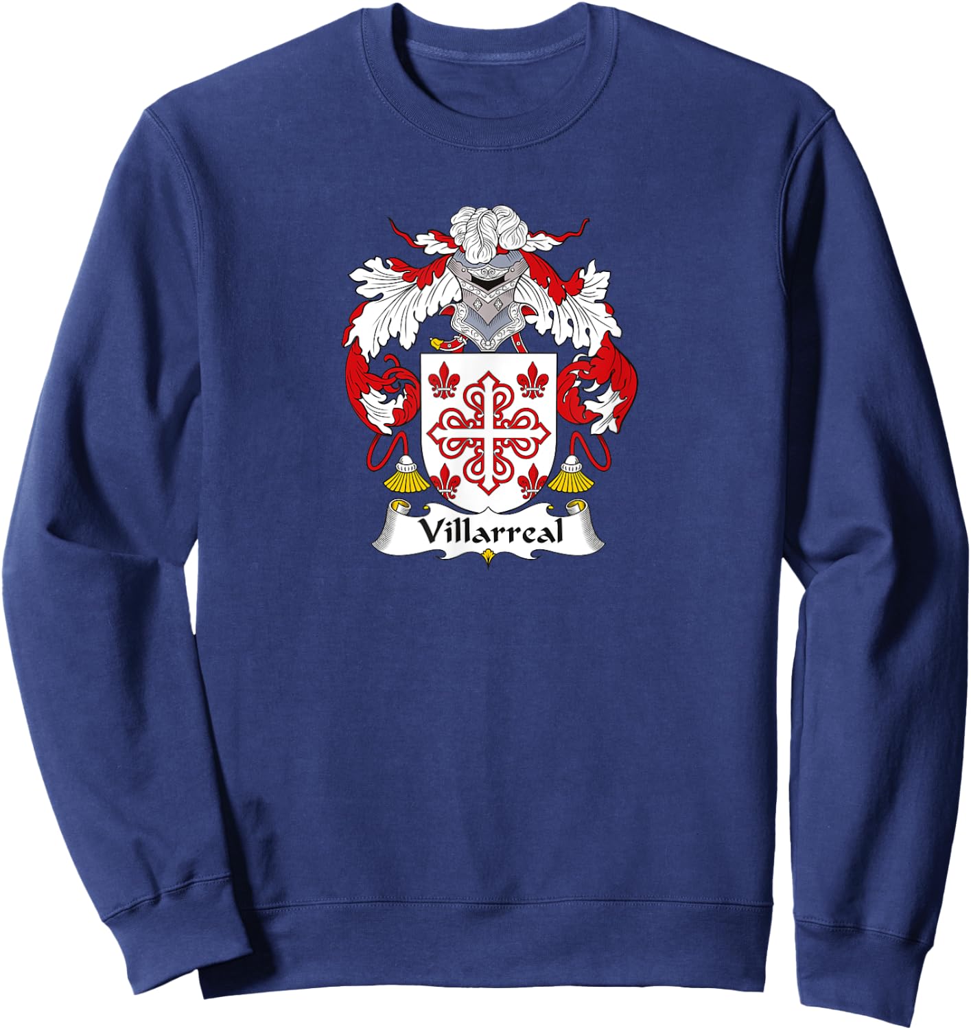 Villarreal Coat of Arms - Family Crest Shirt Sweatshirt - Sweatshirt | Navy
