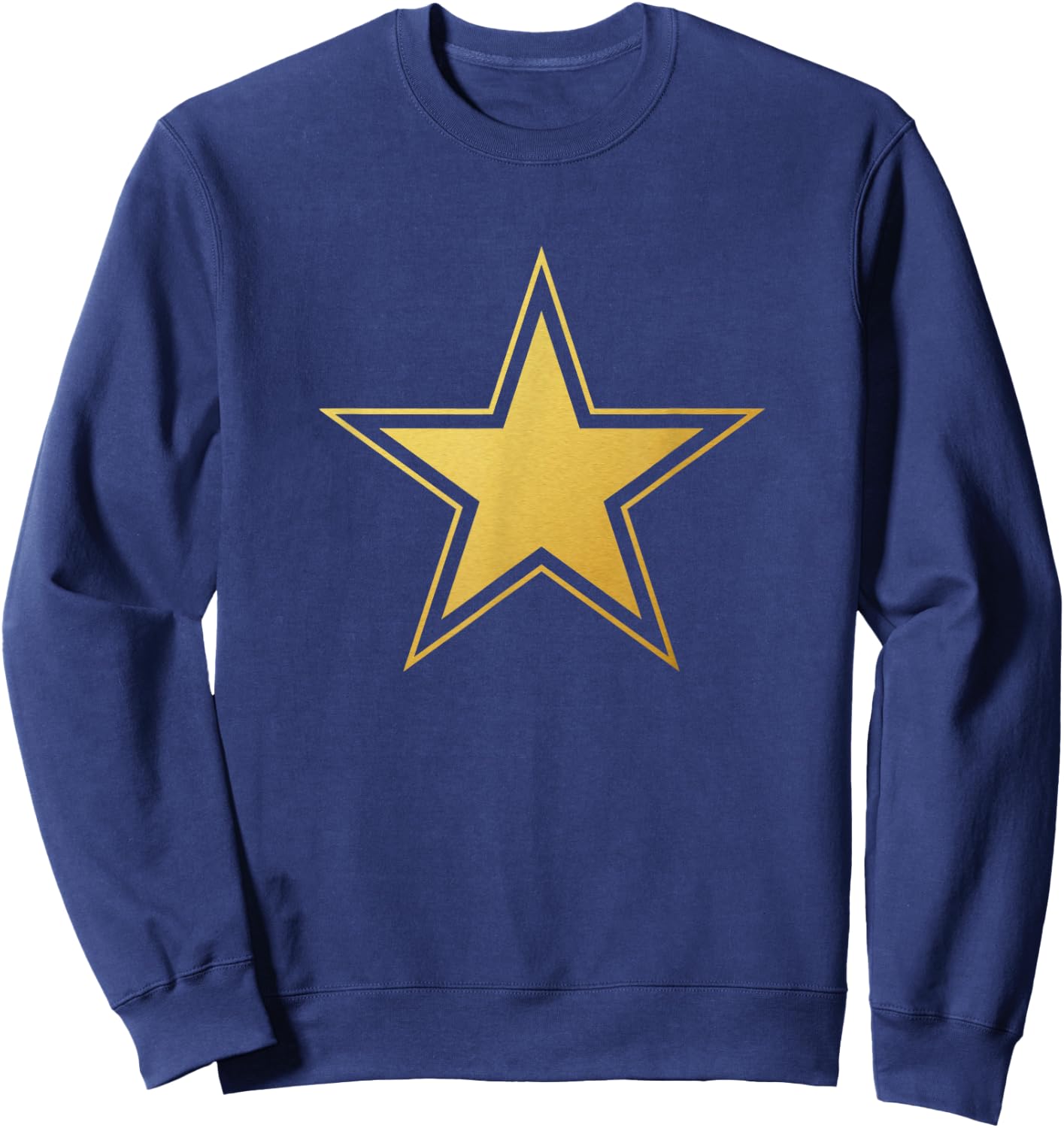 CUTE Black With Gold Stars Sweatshirt - Sweatshirt | Navy