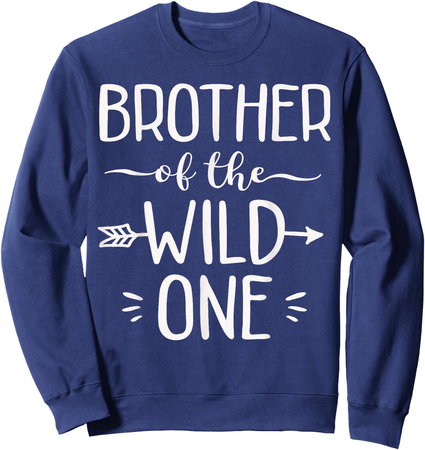 Brother Of The Wild One Shirt Funny 1st Birthday Safari Gift Sweatshirt - Sweatshirt | Navy