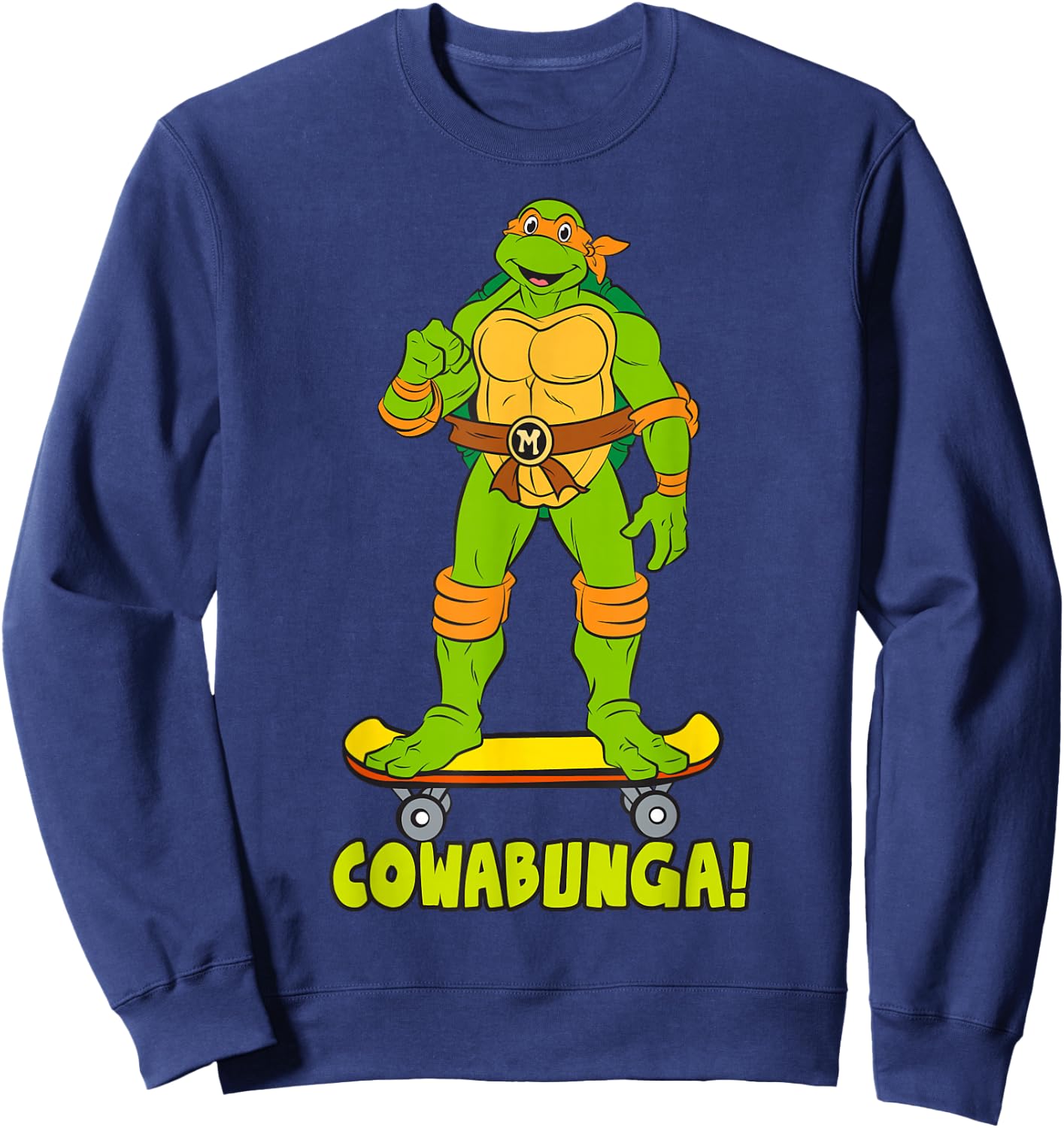 Teenage Mutant Ninja Turtles Michelangelo Skateboard Sweatshirt - Sweatshirt | Navy