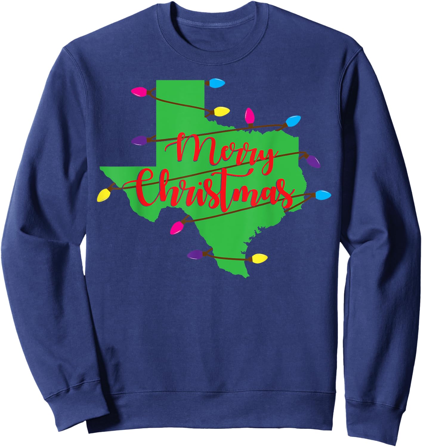 Kids Christmas Western Theme Black Small Sweatshirt - Sweatshirt | Navy