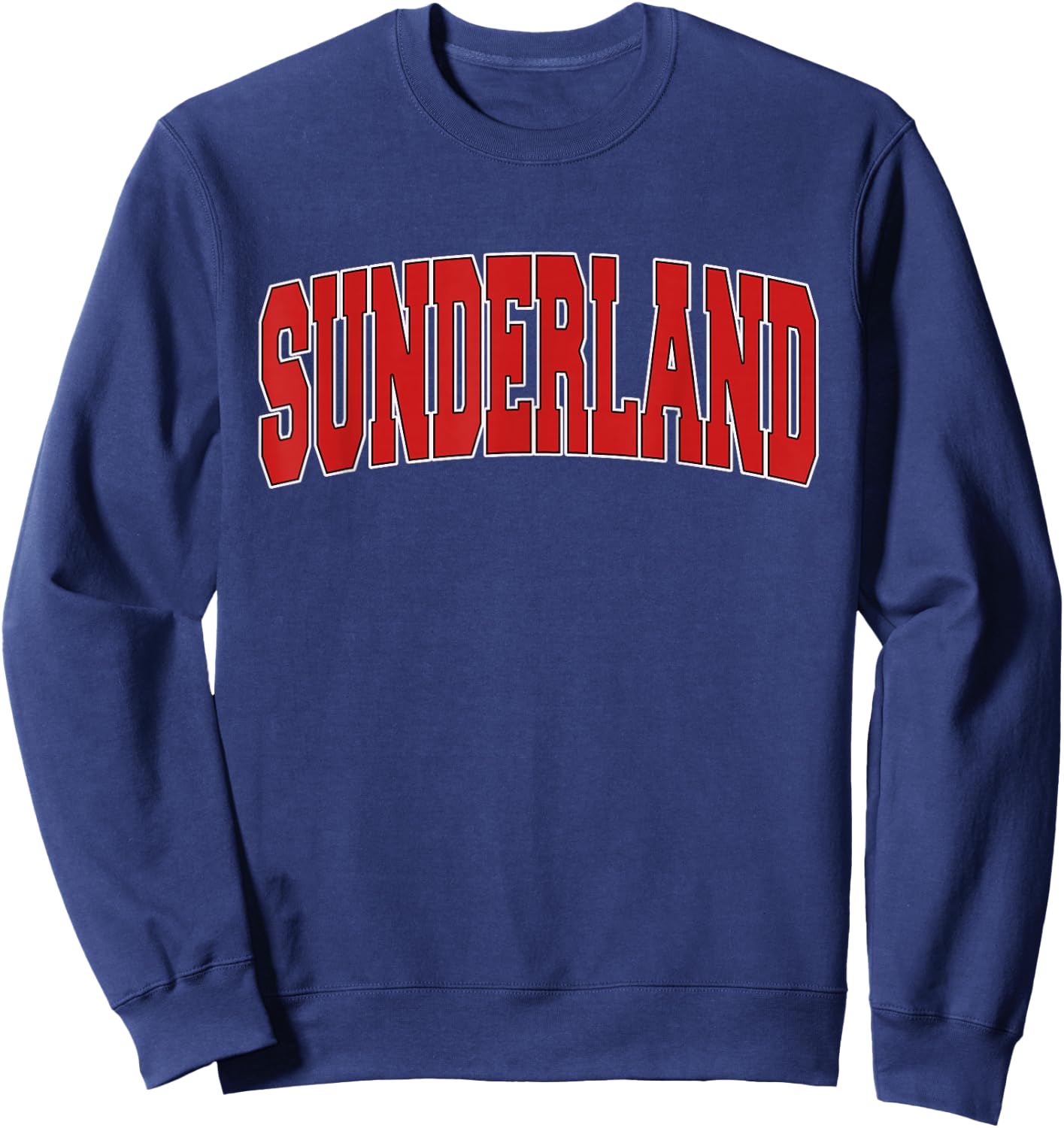 Sunderland Varsity Style Vintage Retro UK Sports Sweatshirt - Sweatshirt | Navy