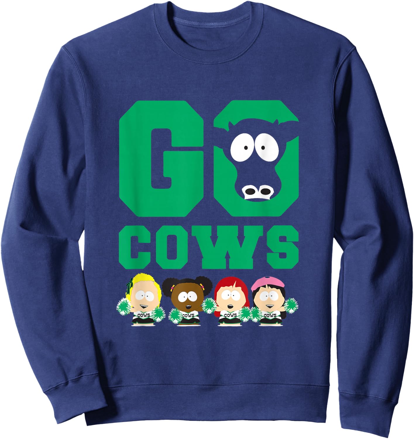 South Park Go Cows - Officially Licensed Sweatshirt - Sweatshirt | Navy