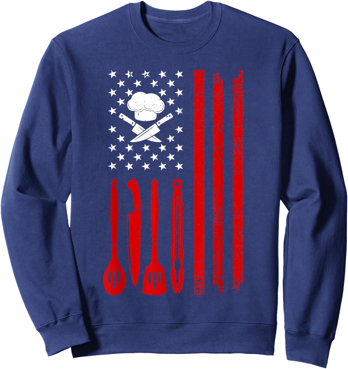 Cool Chef Art Women Restaurant Cook Male Home Chef Sweatshirt - Sweatshirt | Navy