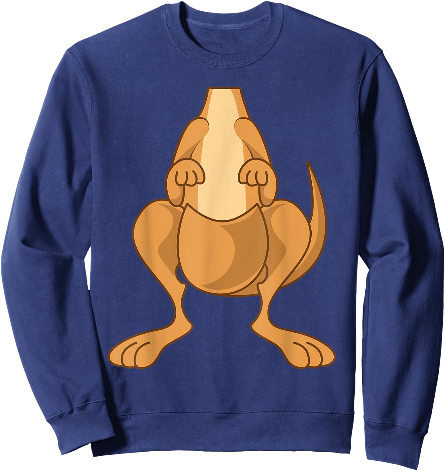 Funny Kangaroo Costume Shirt - Funny Halloween Easy DIY Gift Sweatshirt - Sweatshirt | Navy
