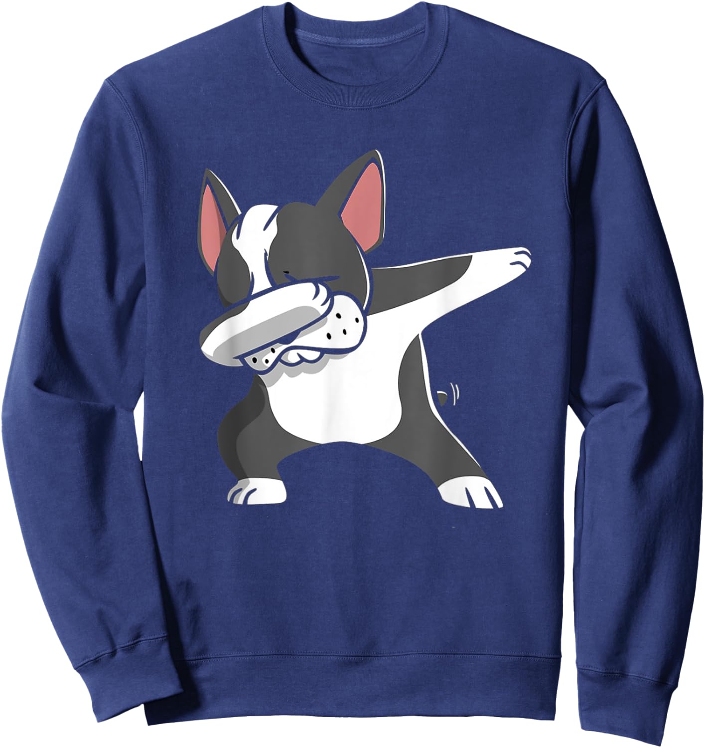 Dabbing Boston Terrier Shirt Funny Bostie Shirt For Kids Sweatshirt - Sweatshirt | Navy