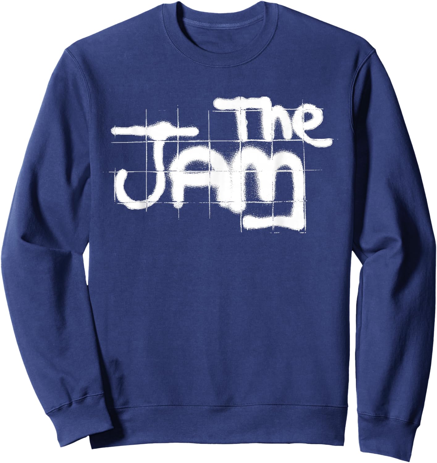 The Jam Official White Graffiti Spray Logo Sweatshirt - Sweatshirt | Navy
