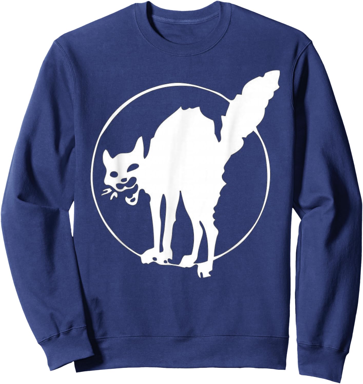 Screeching IWW Cat Shirt! Sweatshirt - Sweatshirt | Navy