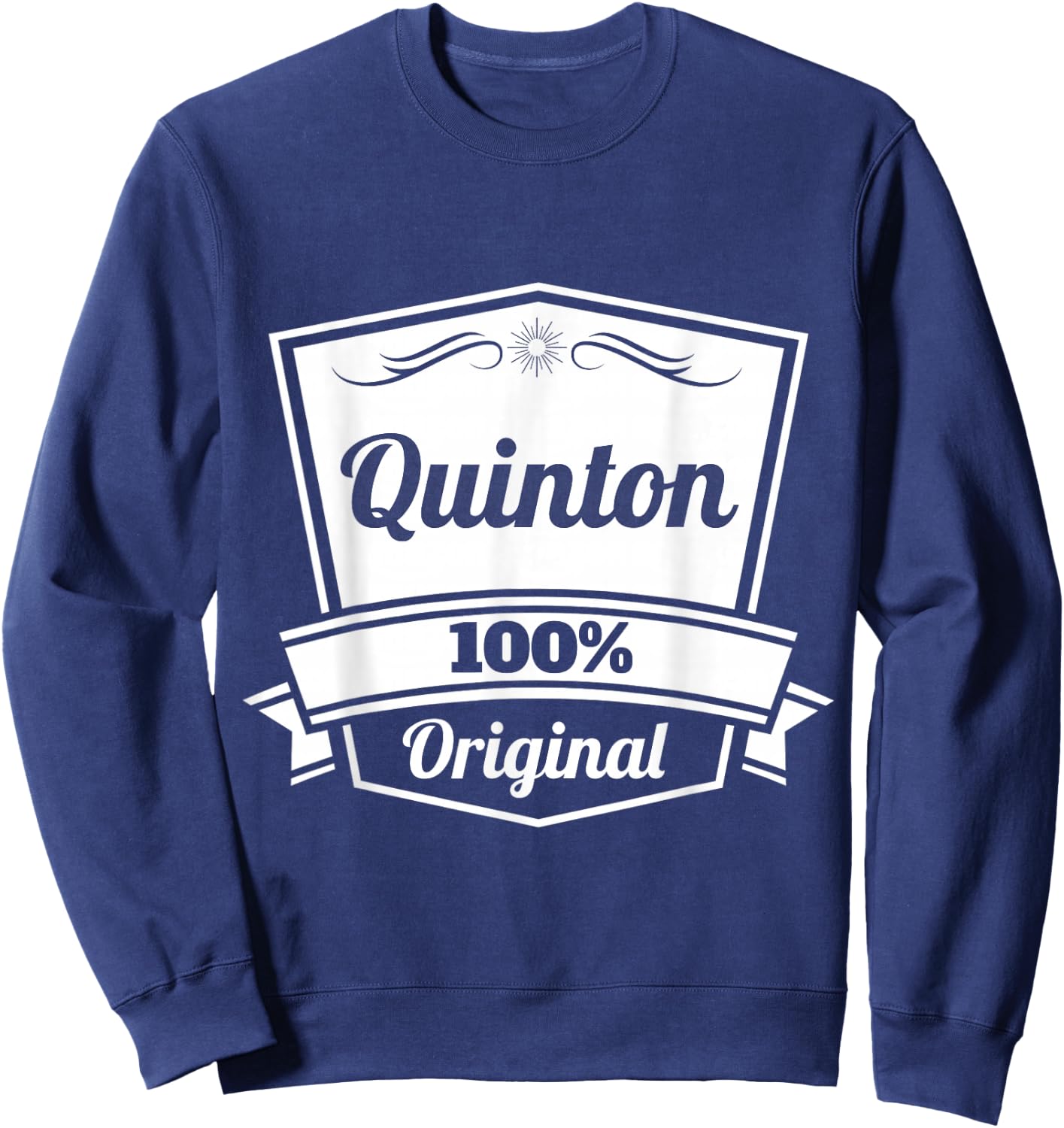 Quinton Gift Shirt / Quinton Personalized Name Birthday Sweatshirt - Sweatshirt | Navy