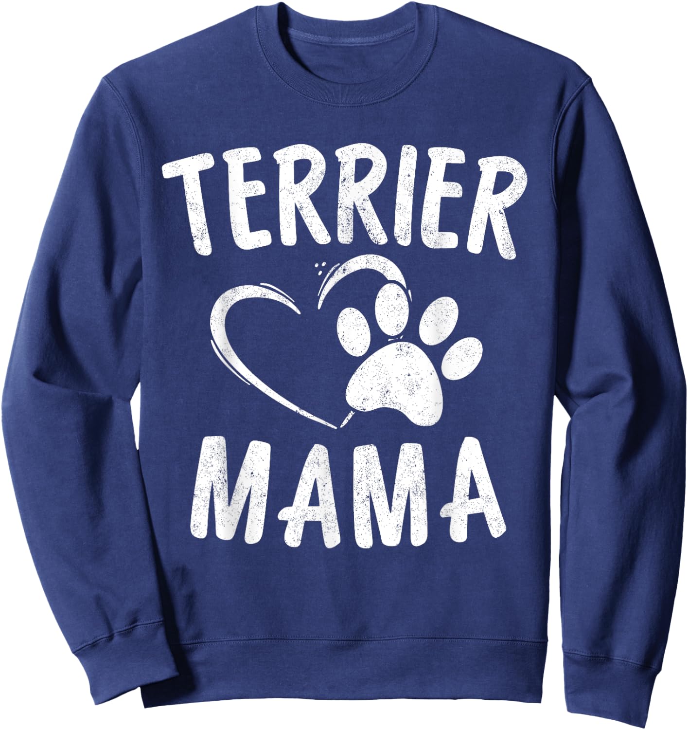 Terrier Mama Gift Bostie Yorkie Lover Apparel Dog Mom Men Women Kids Sweatshirt - Sweatshirt | Navy