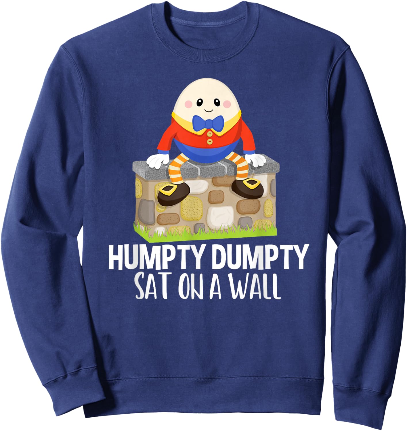 Humpty Dumpty Kids Nursery Rhyme Sweatshirt - Sweatshirt | Navy