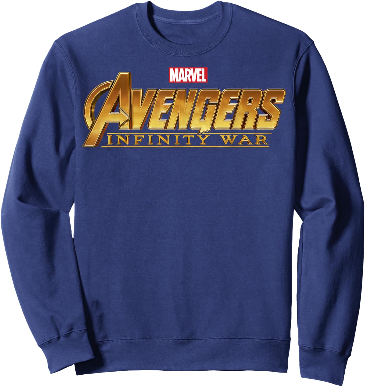 Marvel Avengers Infinity War Golden Logo Graphic Sweatshirt - Sweatshirt | Navy