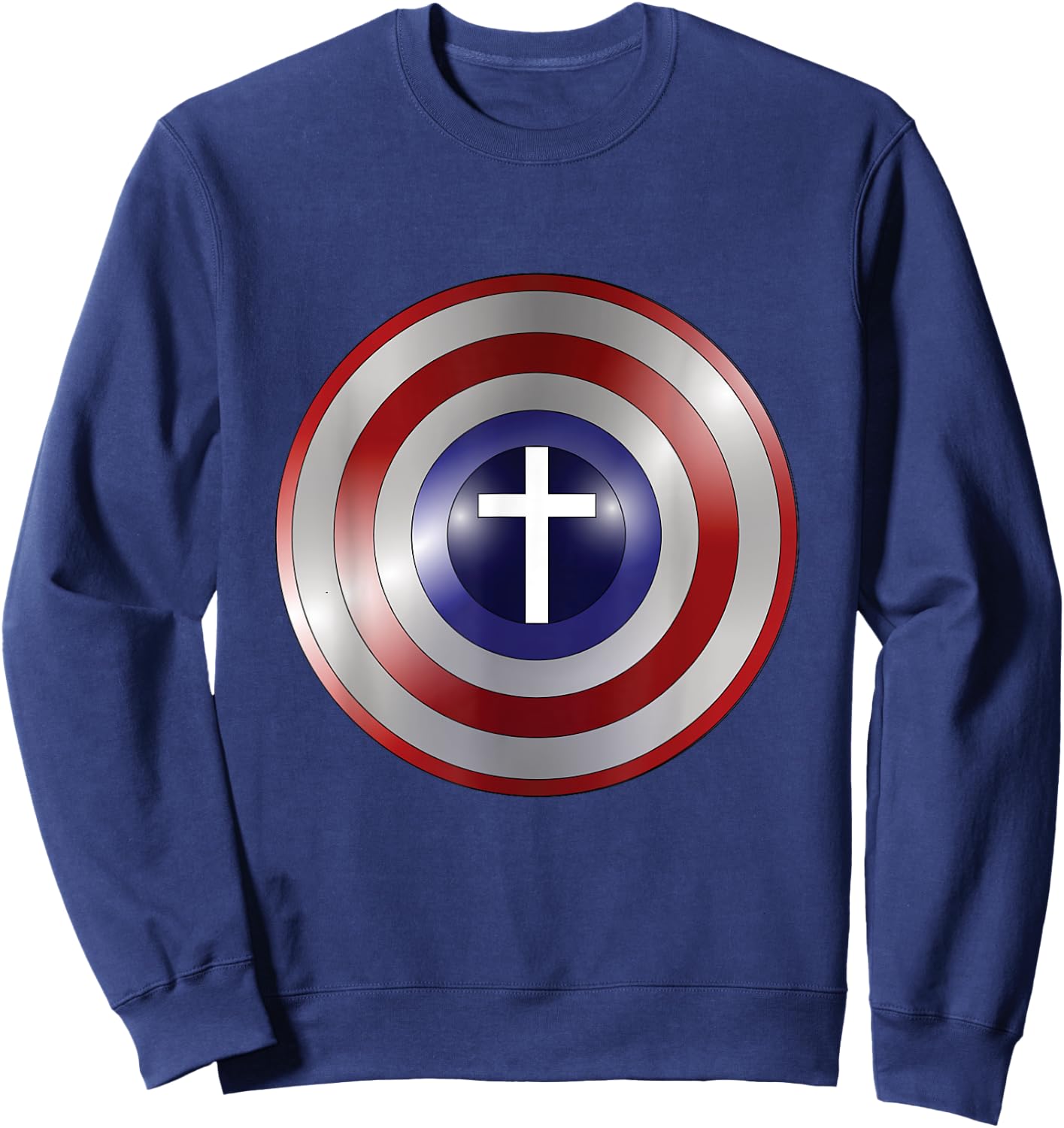 Captain Jesus Hero Shirt Sweatshirt - Sweatshirt | Navy
