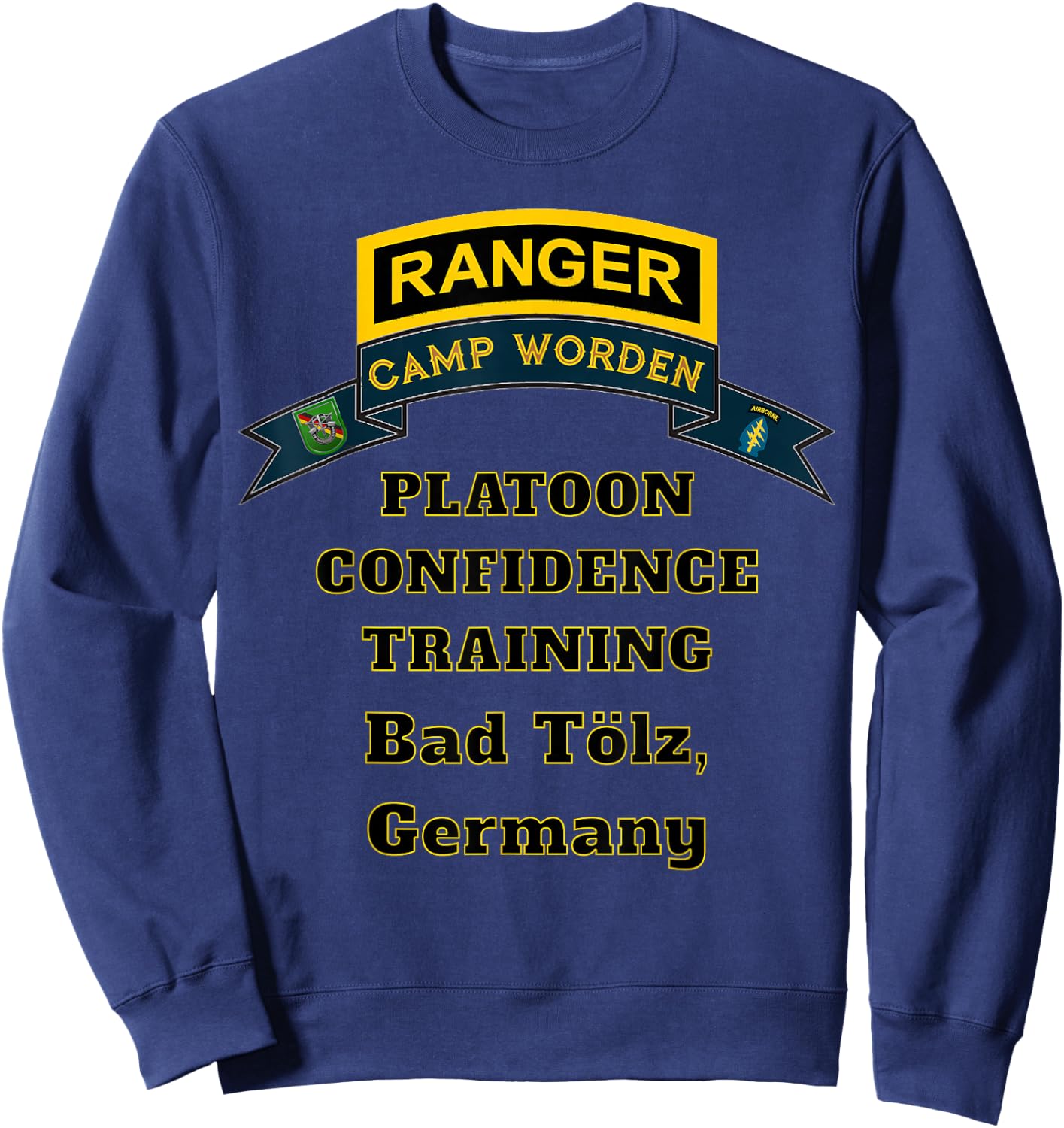 Camp Worden Platoon Confidence Training Dark Color Sweatshirt - Sweatshirt | Navy