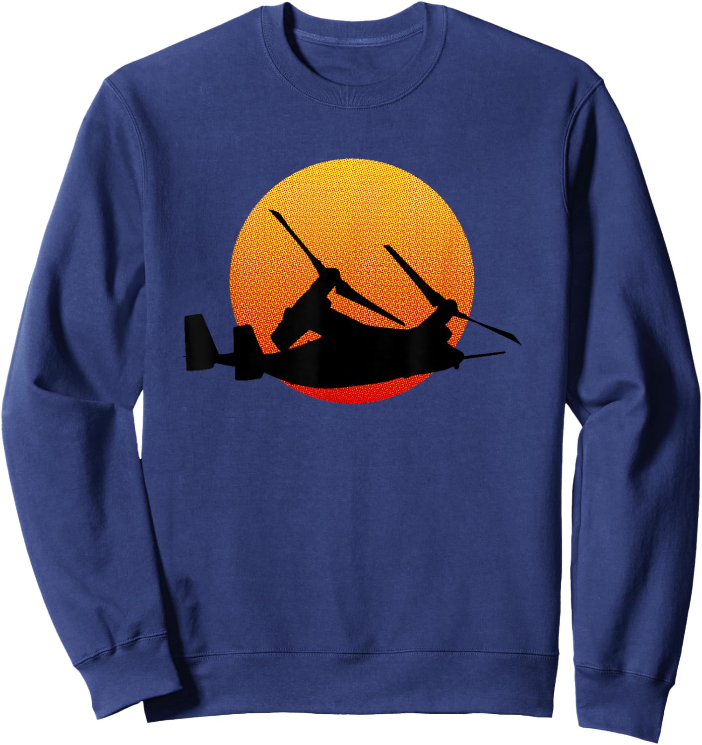 V-22 Osprey Aircraft Military History Lovers Sweatshirt - Sweatshirt | Navy
