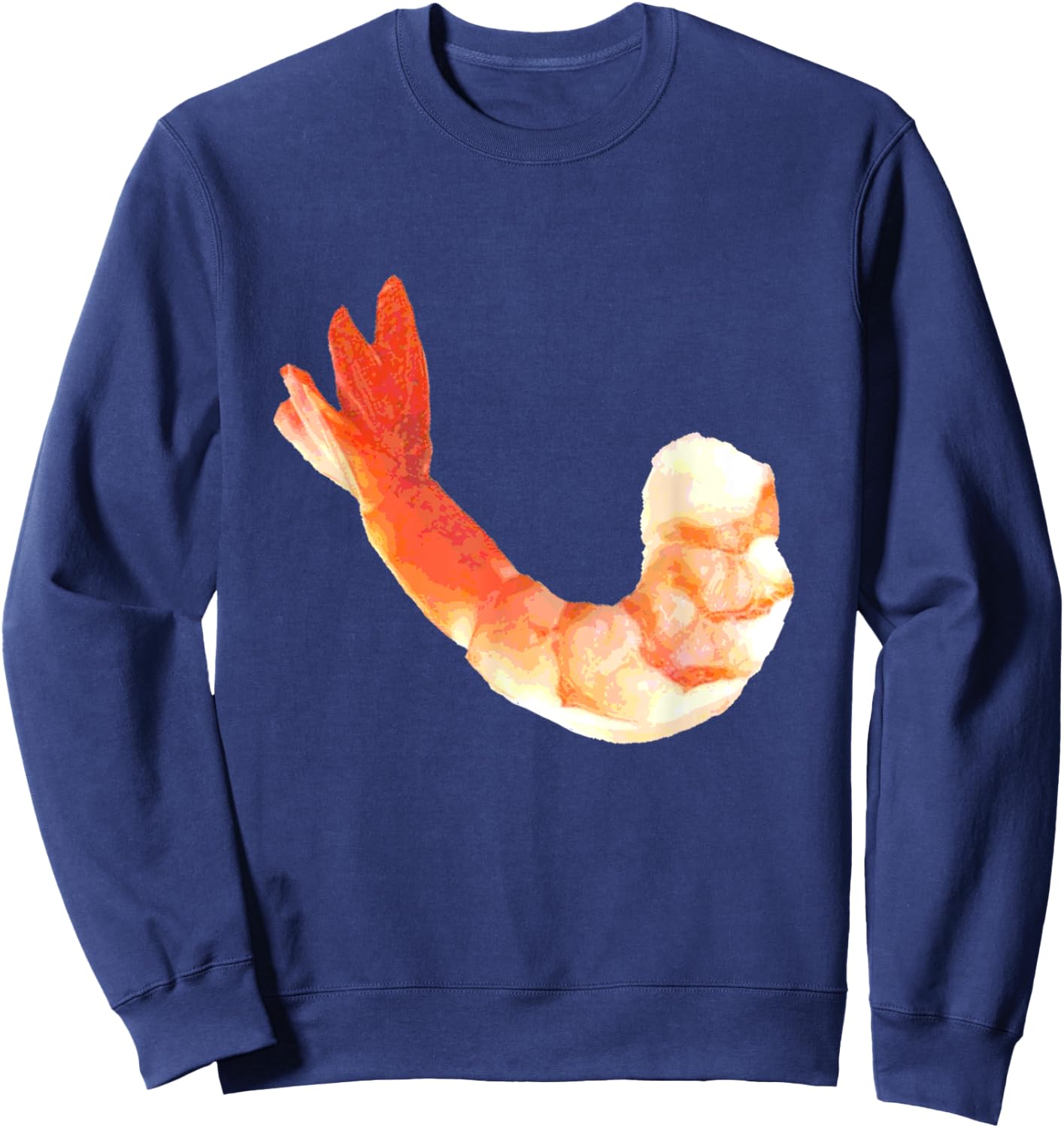 Funny Shrimp Costume T Shirt Matching Cocktail Sauce Group Sweatshirt - Sweatshirt | Navy