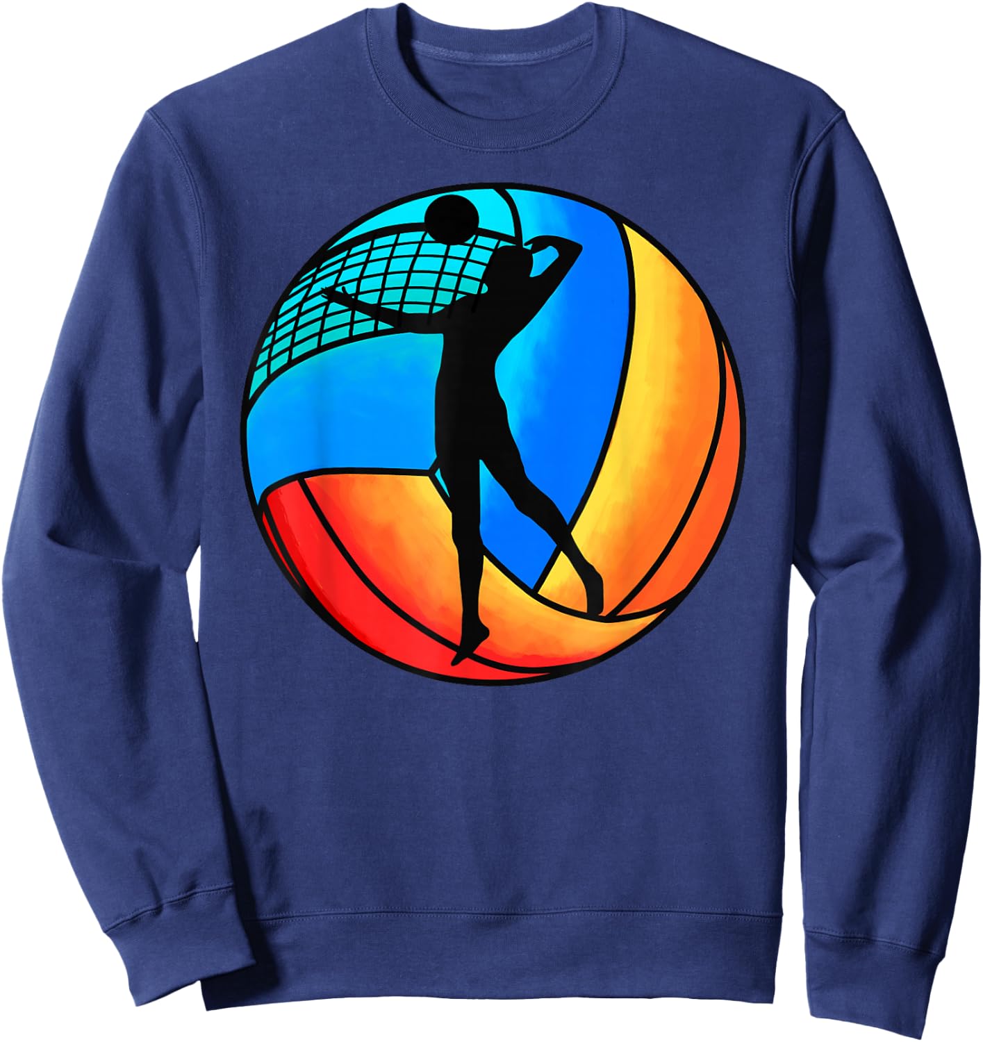 Beach Volleyball Vintage Sweatshirt - Sweatshirt | Navy