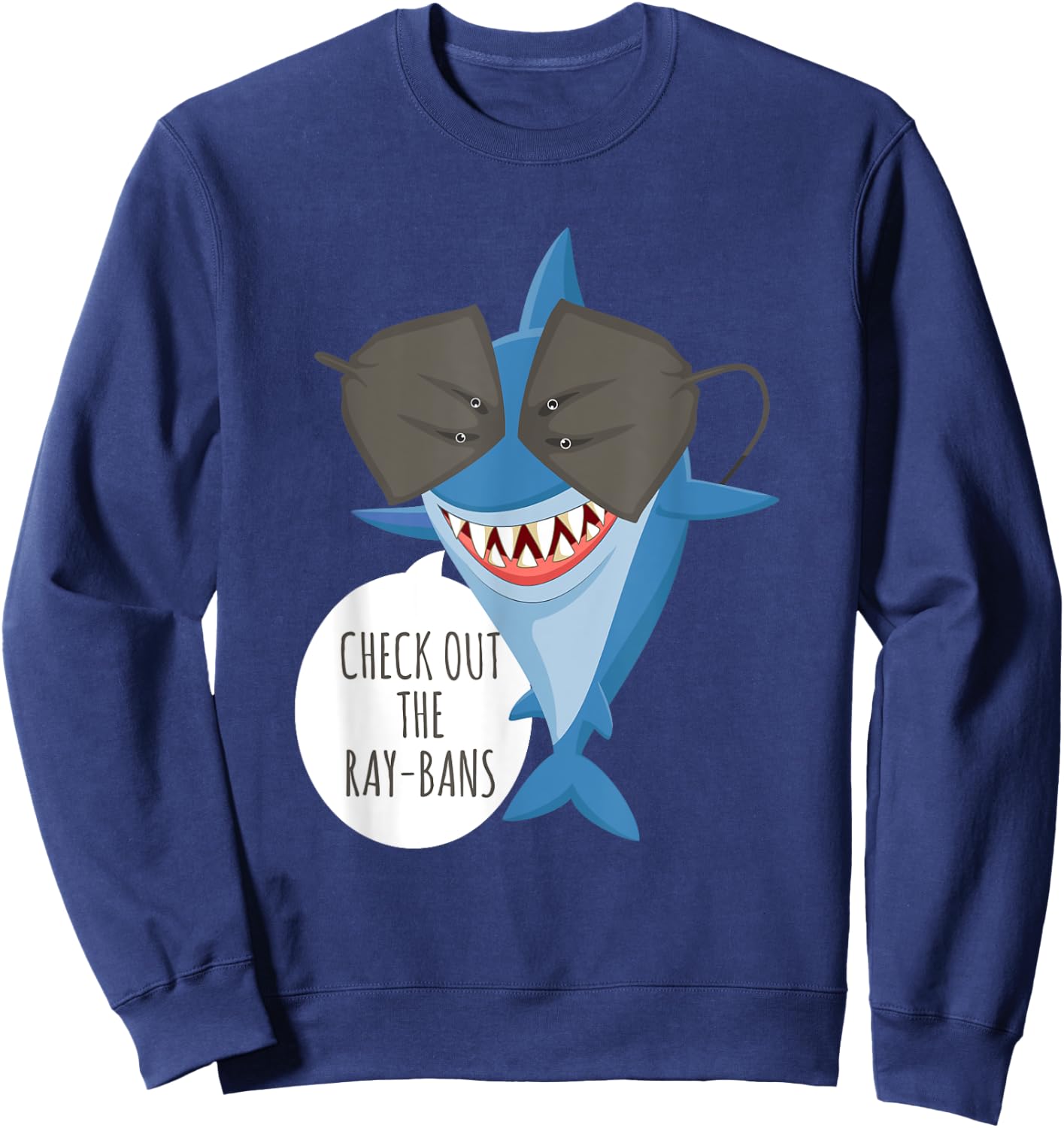 Check out the ray bans fun design Sweatshirt - Sweatshirt | Navy