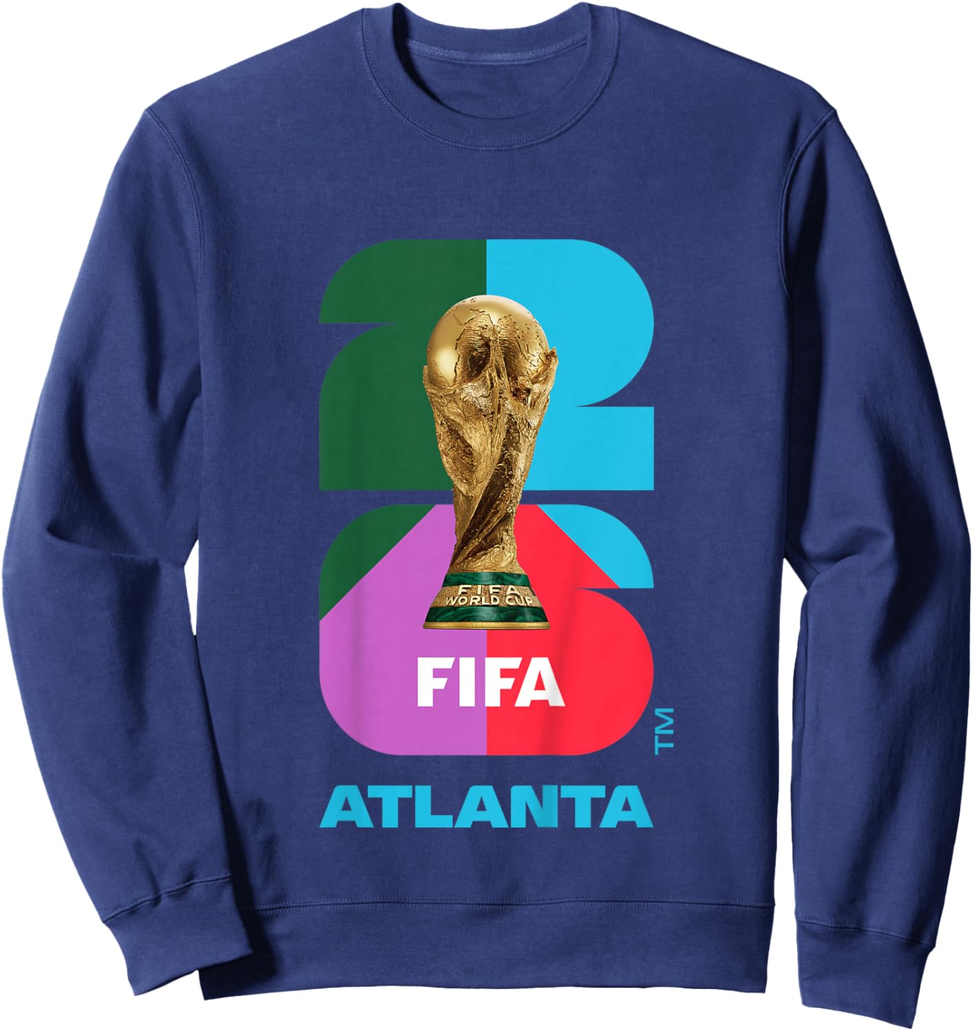 Kids FIFA World CUP26 Atlanta Trophy Color Sweatshirt - Sweatshirt | Navy