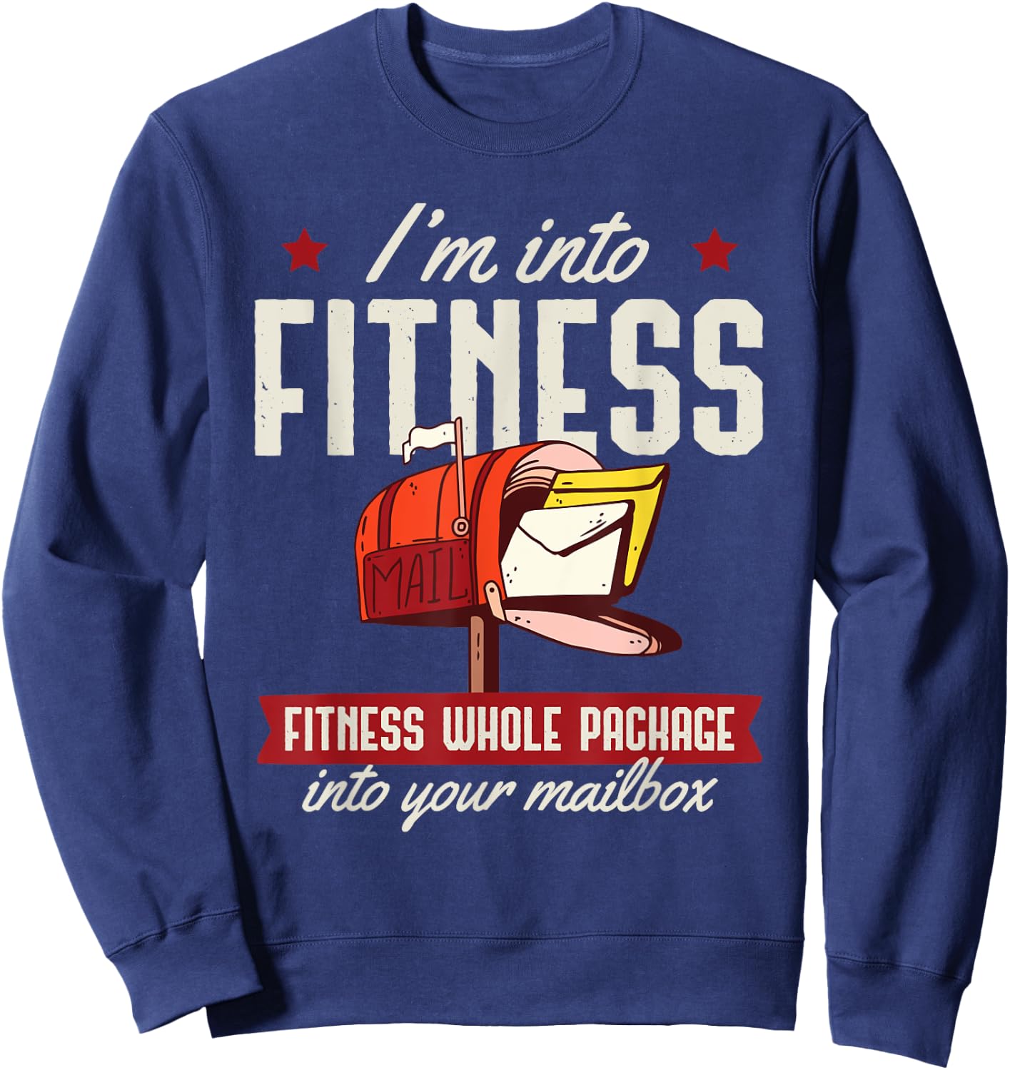 Im Into Fitness Postal Worker Shirt Sweatshirt - Sweatshirt | Navy